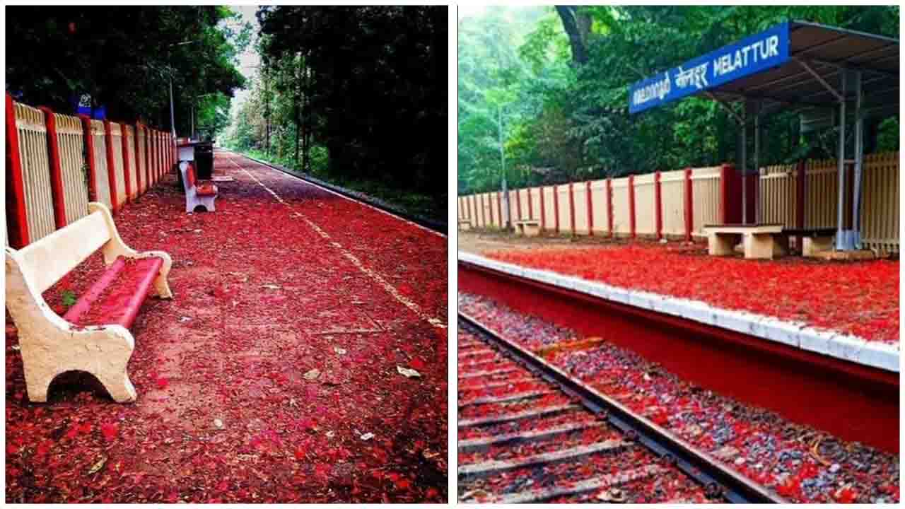 A mesmerizing scene at Melattur Station in the picturesque Shoranur, Kerala