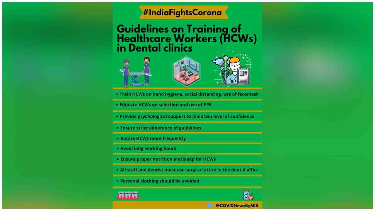 Checkout the Guidelines on the training of Healthcare Workers (HCWs) in dental clinics
