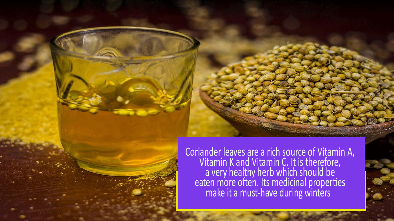 Know your Herbs! Coriander Water Benefits