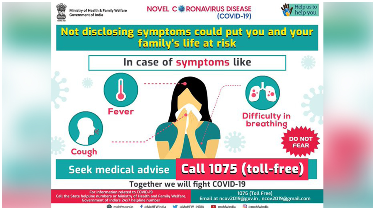 Don't Put Your Family's Life In Danger, Says MoHFW
