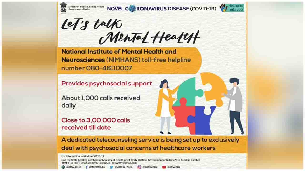 Feeling anxious or stressed due to the present circumstances? Let's Talk About Mental Health. A dedicated Tele-Counseling service set up for Healthcare Workers