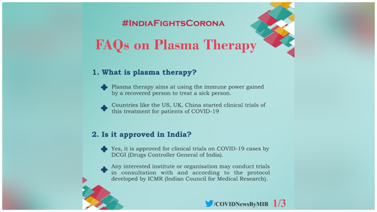 Here Is All That You Need To Know About The Plasma Therapy, A Potential Source Of Healing The Covid-19