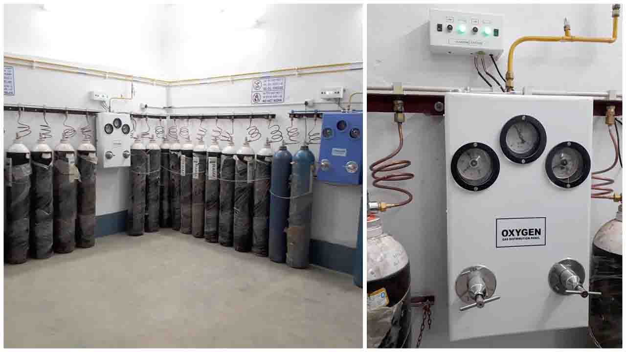 Oxygen Pipeline System is installed for the benefit of indoor patients of Divisional Railway Hospital Eastern Railway, Asansol, West Bengal.