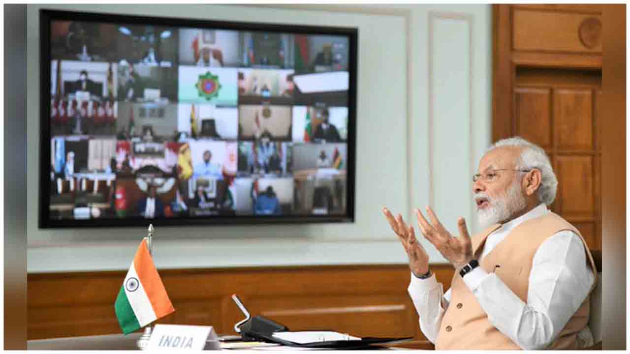 PM Modi at Video Conference of NAM Contact Group in response to #COVID19 