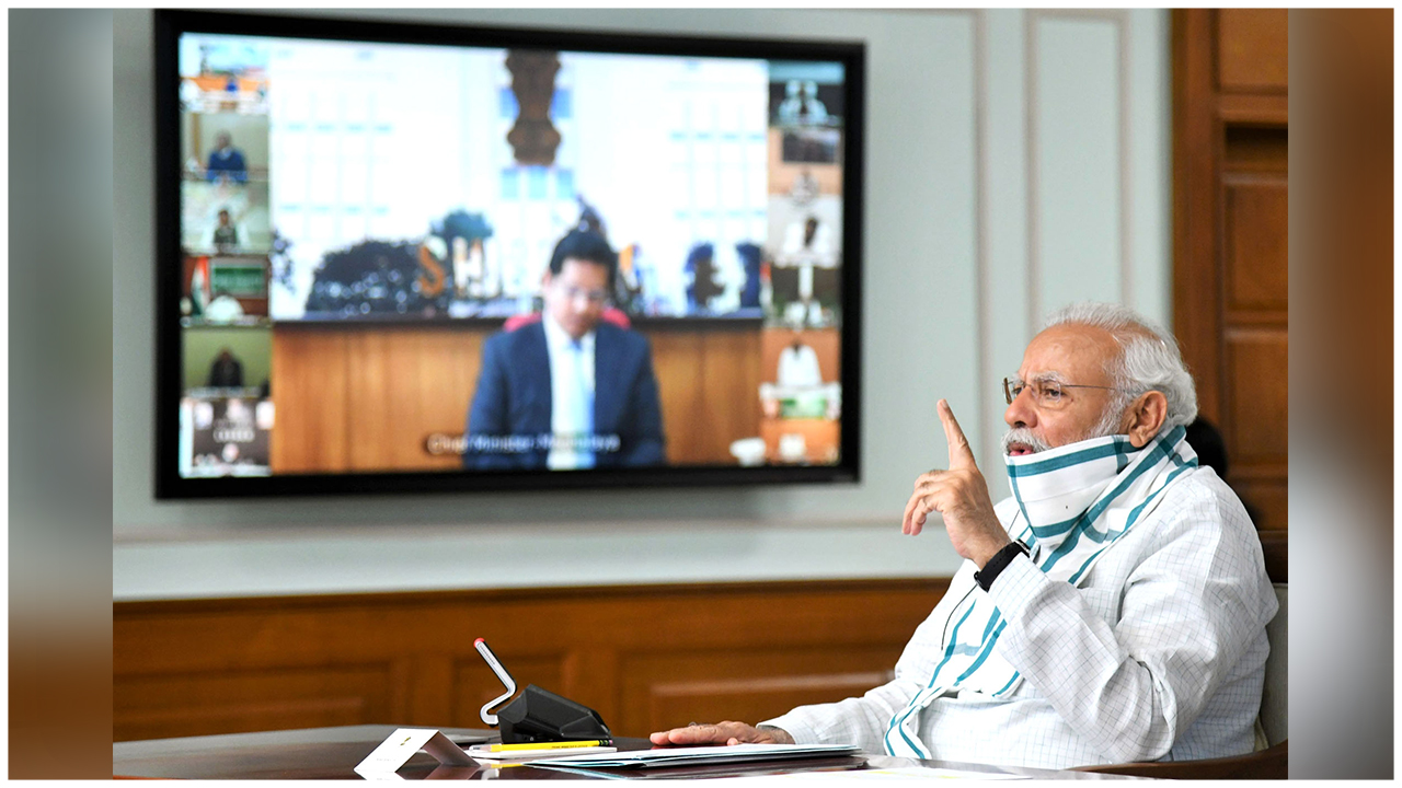 PM Modi Interacts With The Chief Ministers Discussing New Ways To Deal With The Pandemic And The Nationwide Lockdown