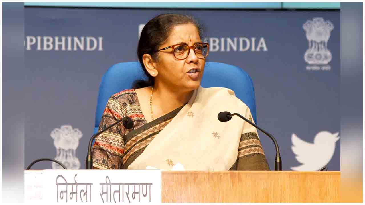 Smt. Nirmala Sitharaman holding the 4th press conference to announce the details of the special economic package, in New Delhi